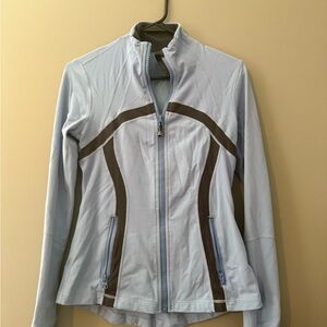 lululemon athletica Women's Light Blue and grey define jacket